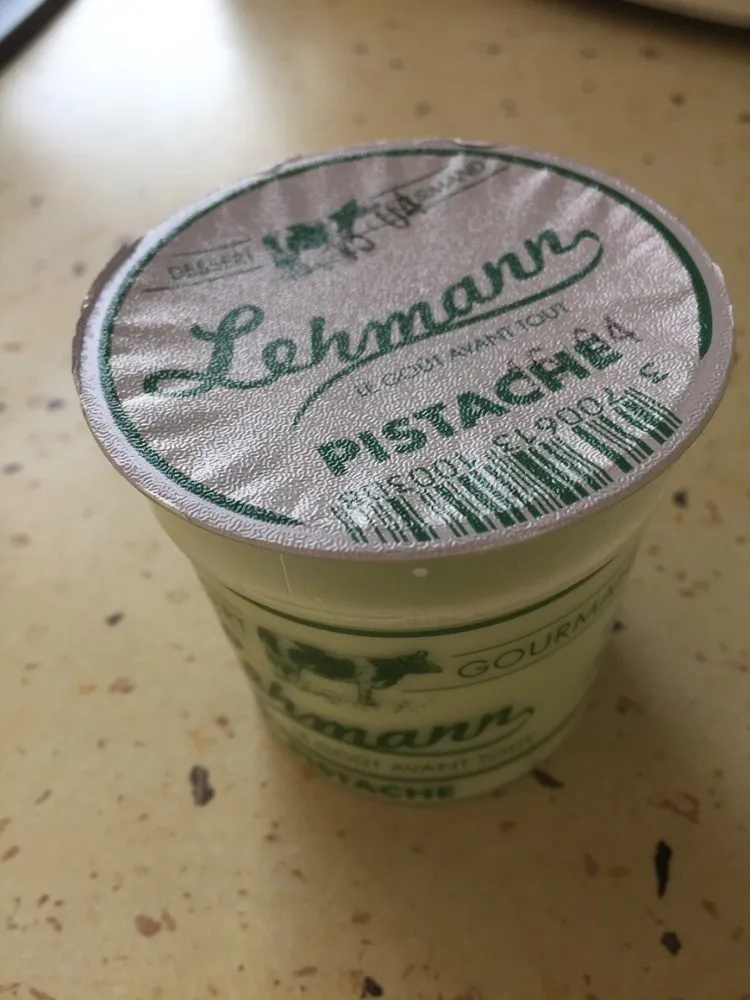 Yaourt aromatisé à la pistache