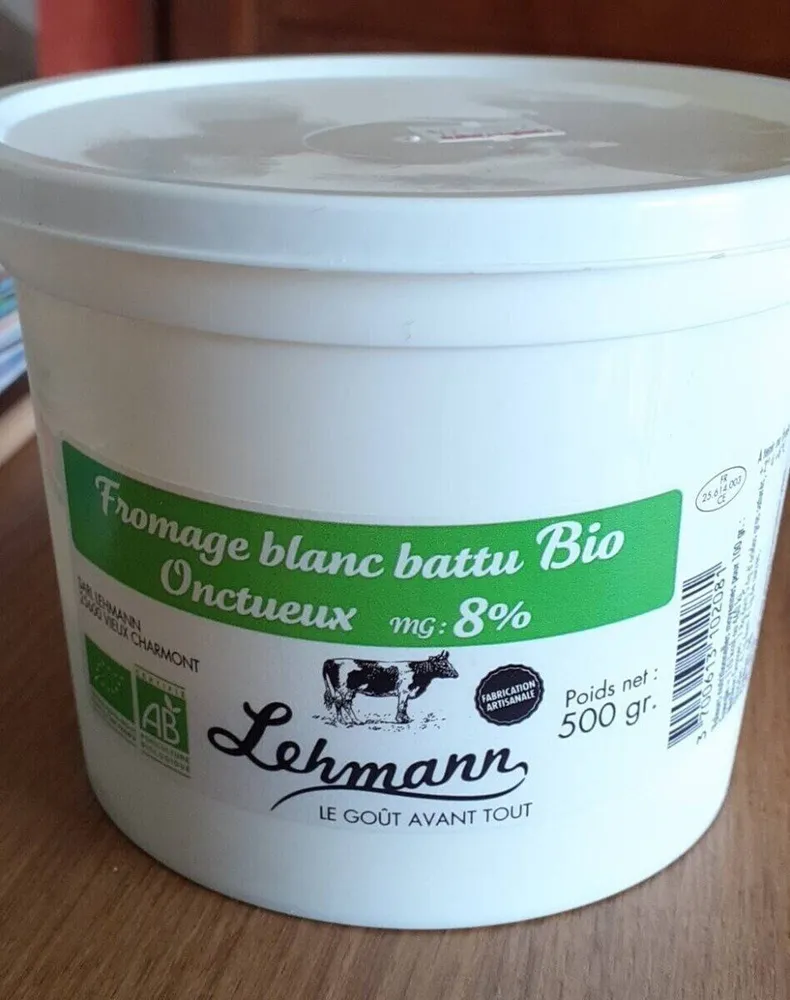 Fromage blanc battu bio onctueux