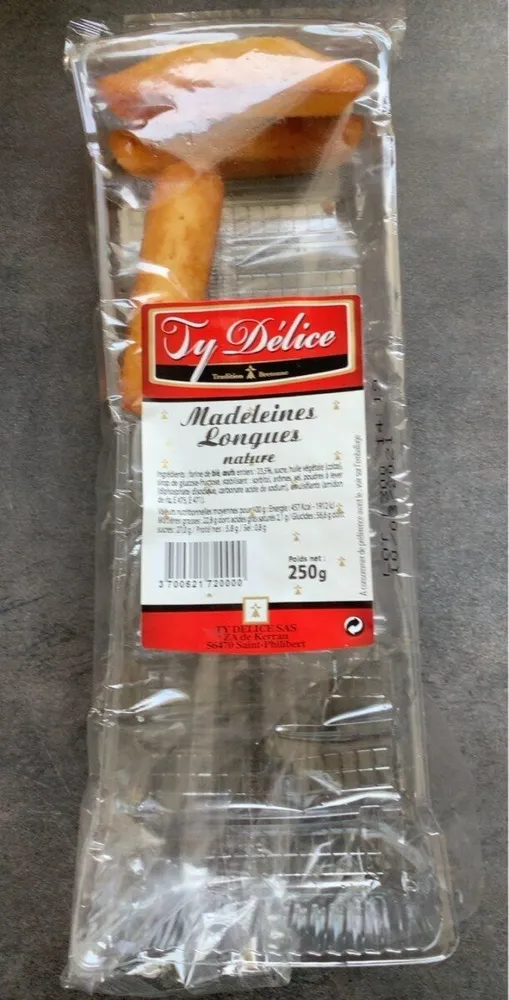 Madeleines longues nature