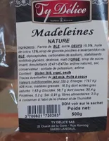 Madeleines nature