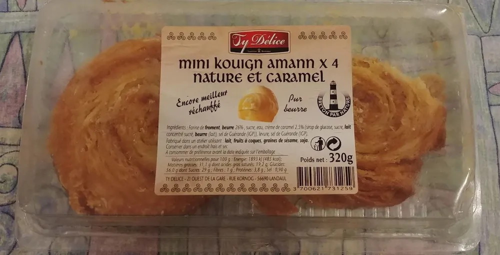 Mini kouign amann nature et caramel