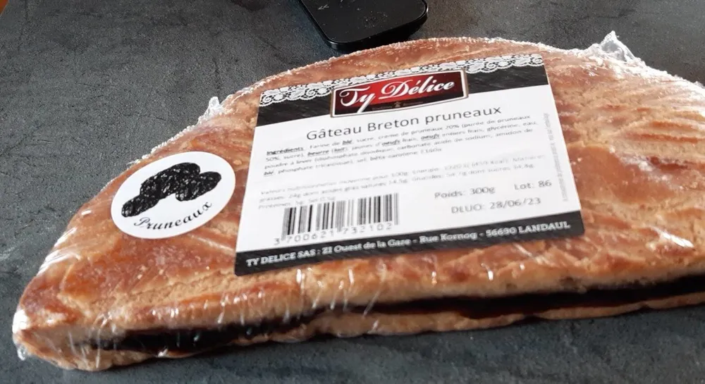 Gâteau breton Pruneaux