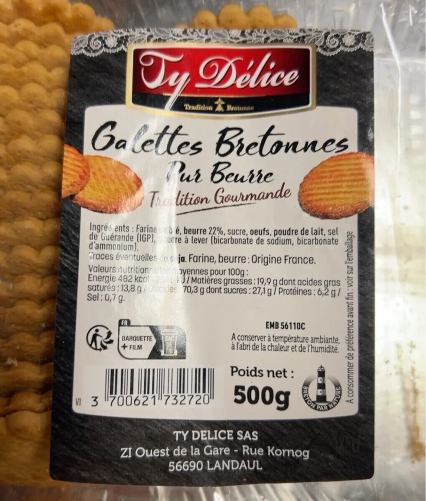 Galettes bretonnes pur beurre