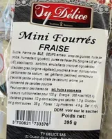 Mini fourrés fraise