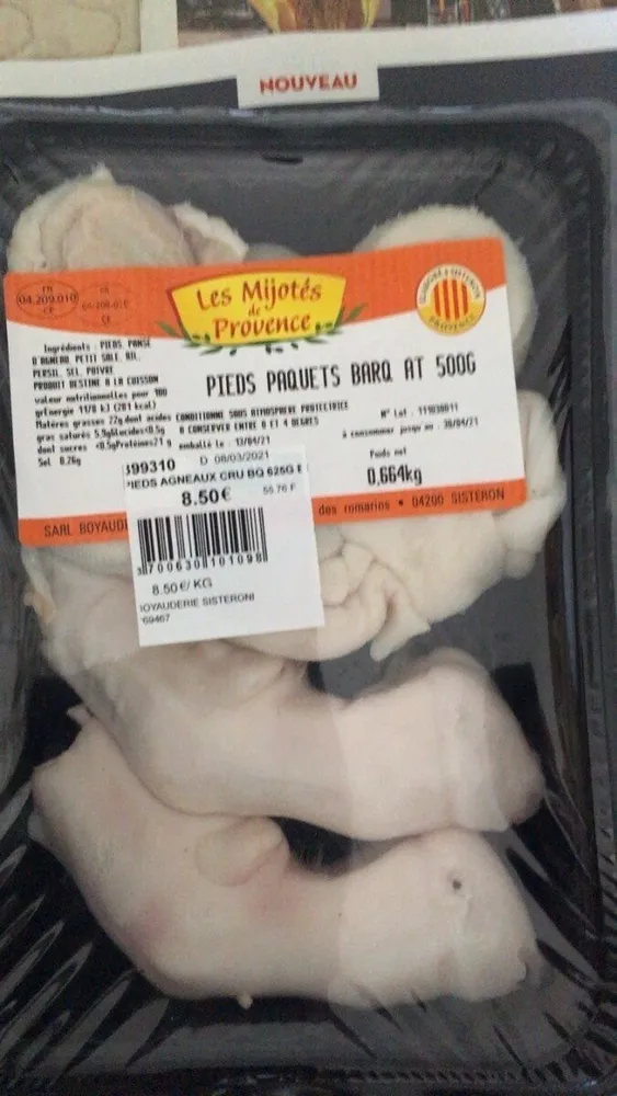 Pieds paquets