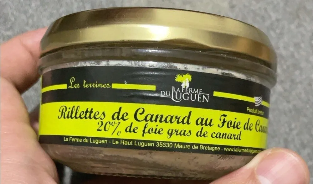 Rillettes de canard au foie de canarf