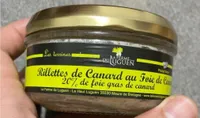 Rillettes de canard au foie de canarf