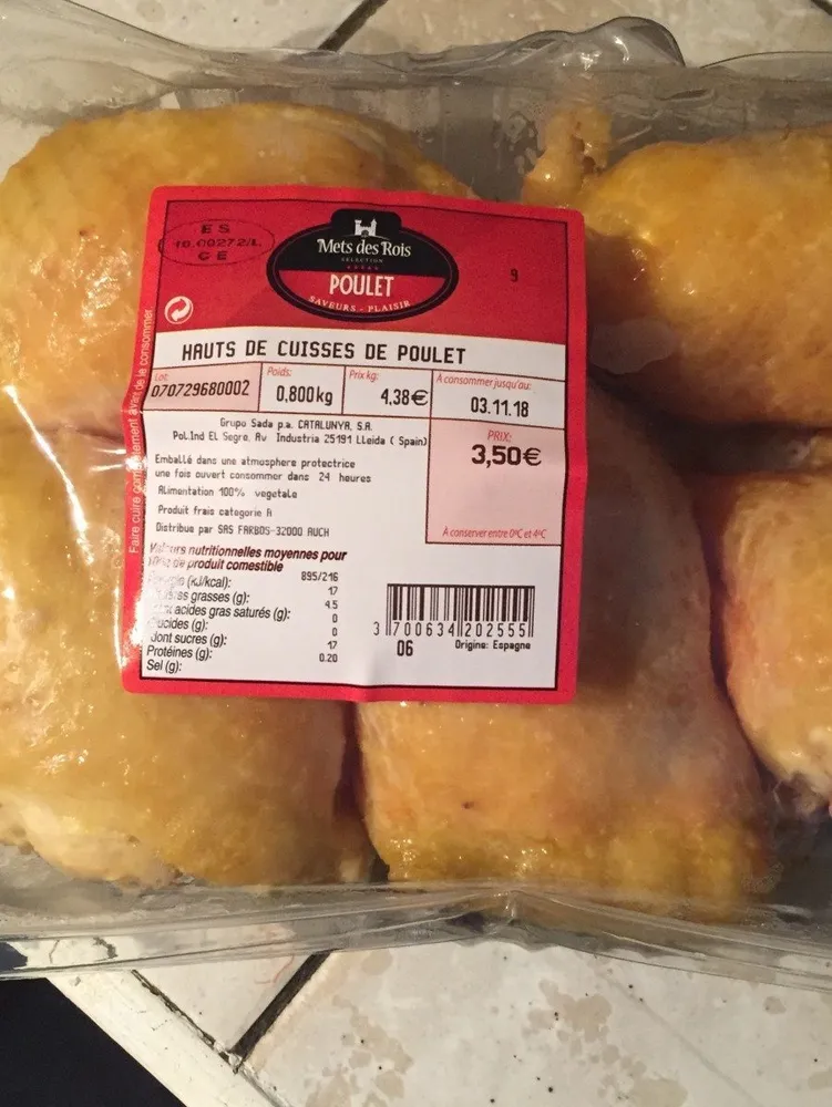 Hauts de cuisses de poulet