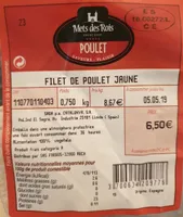 Filet de poulet jaune