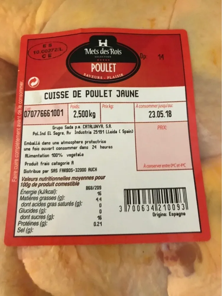 Cuisse de poulets