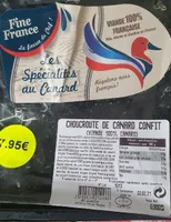 Choucroute de canard confit