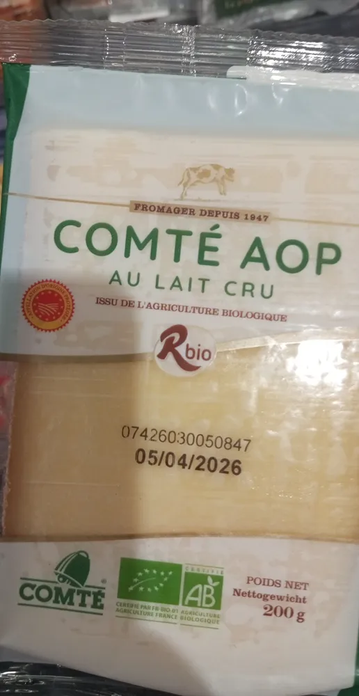 Comté au lait cru - Fromage à pâte pressée cuite