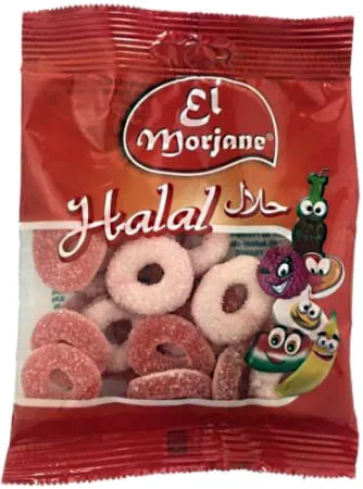 ronds de fraises acidulés