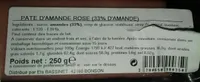 Pâte d'amande rose