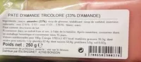 Pâte d'amande tricolore