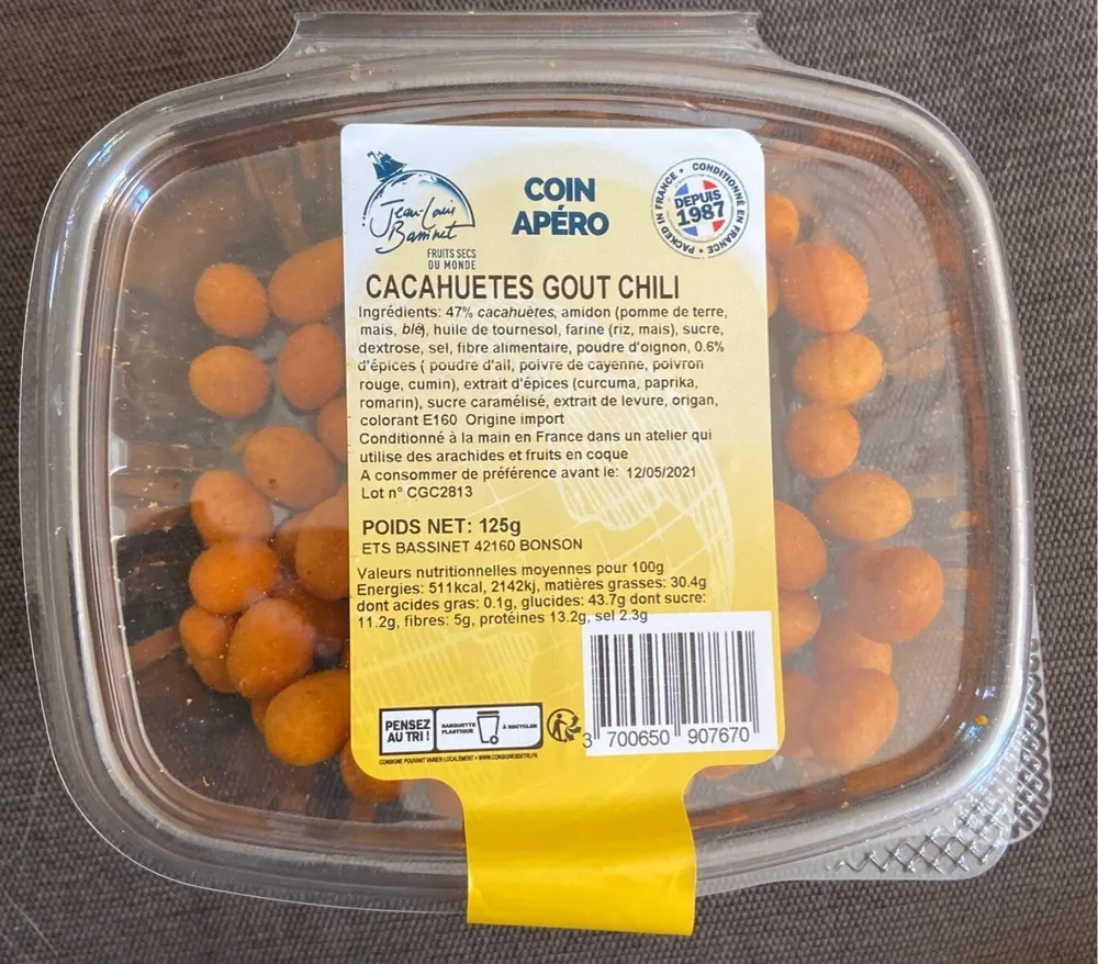 Cacahuetes gout chili