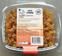 Oranges confites cubes