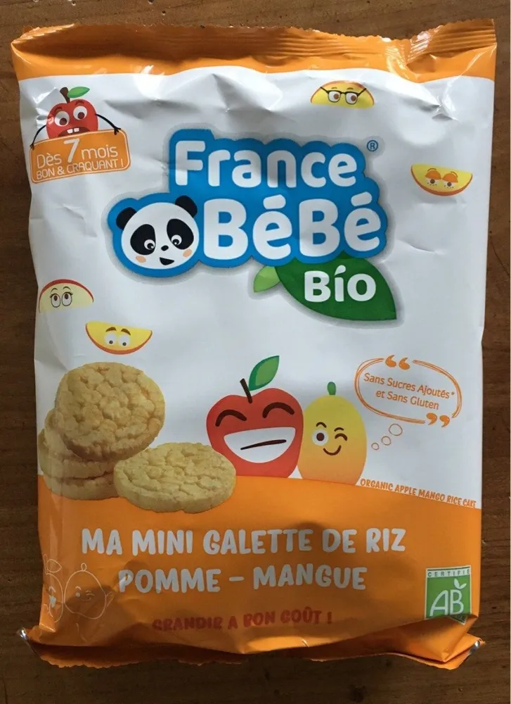 Mini galette de riz pomme mangue
