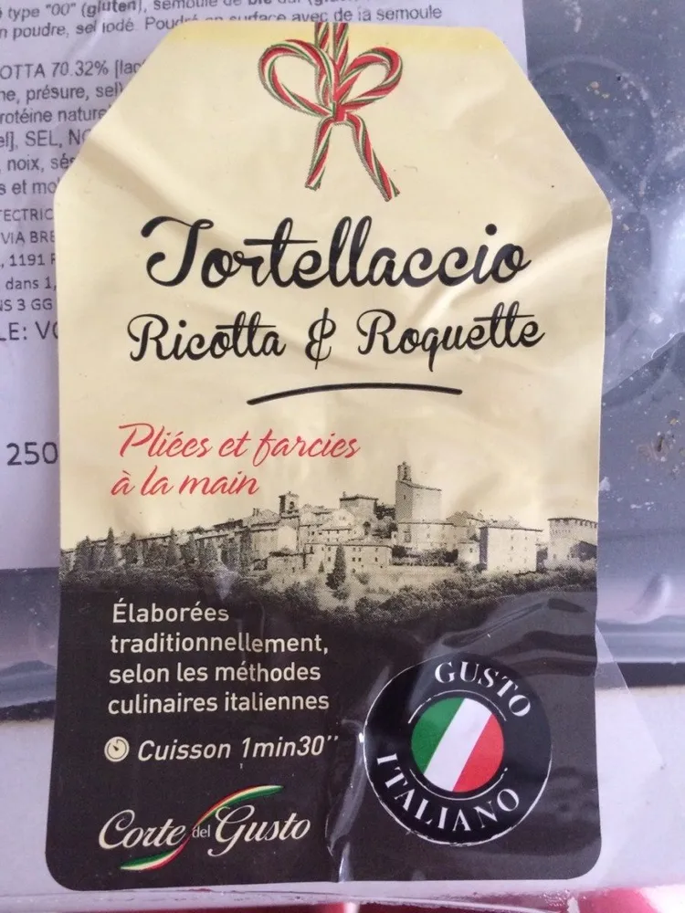 Tortellaccio ricotta et roquette