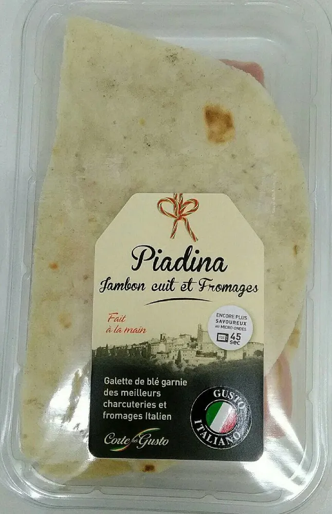 Piadina - Jambon cuit et Fromages