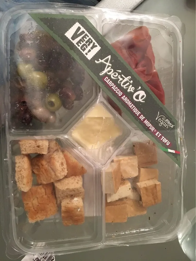 Aperitiv'o carpaccio aromatique de mopur et tofu