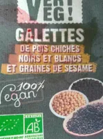Galettes de pois chiches noirs et blancs