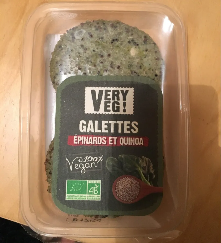 Galettes epinards et quinoa