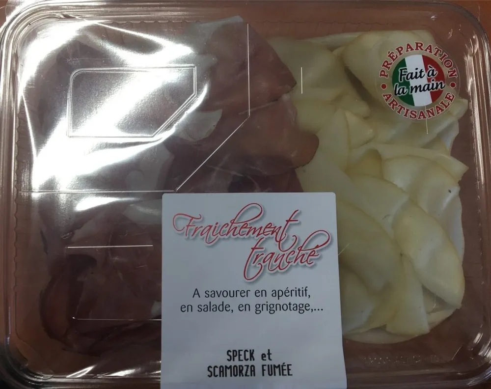 Speck et scamorza fumée