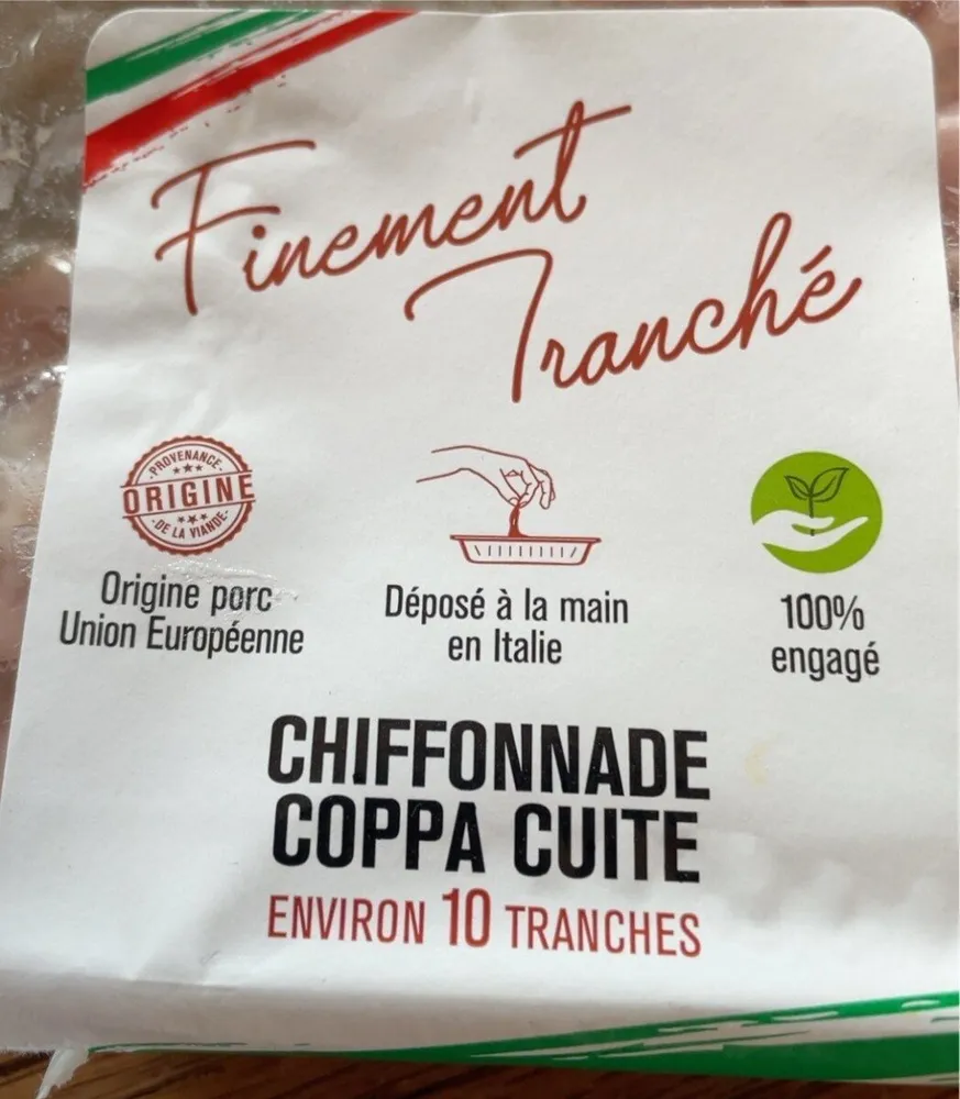 Chiffonade coppa cuite