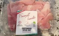 Chiffonade speck cuit