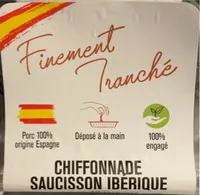 Chiffonnade de saucisson ibérique