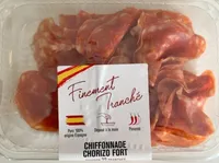 Chiffonade chorizo fort