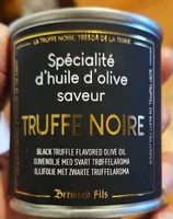 Spécialité d'huile d'olive saveur truffe noire