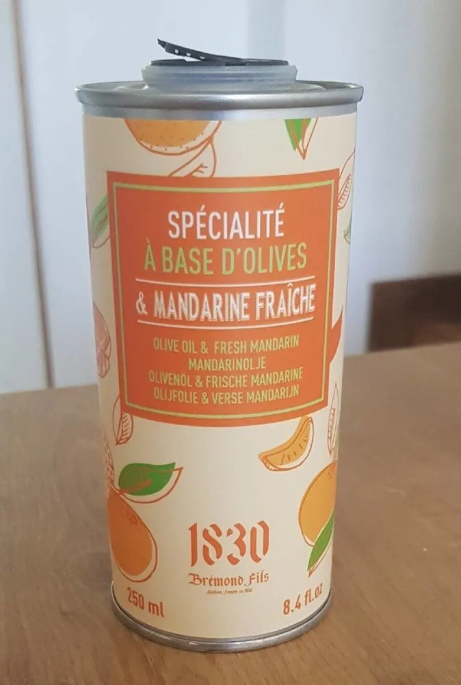 Huile d'olive mandarine fraîche Bremond Fils
