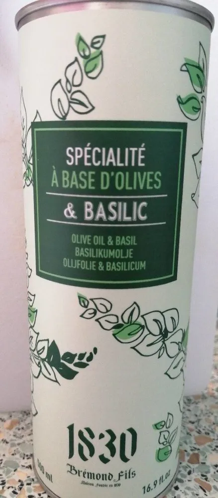 Spécialité à base d'olives & Basilic