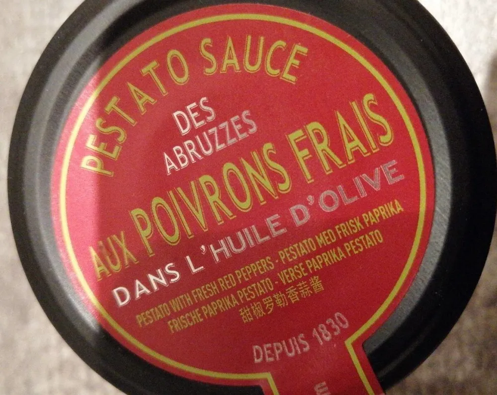 Pestato sauce des Abruzzes aux poivrons frais