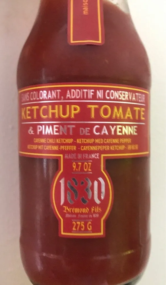 Ketchup tomate & piment de cayenne