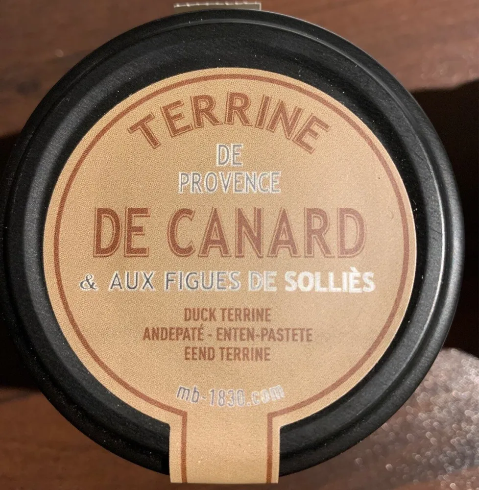 Terrine de canard aux figues de Sollies