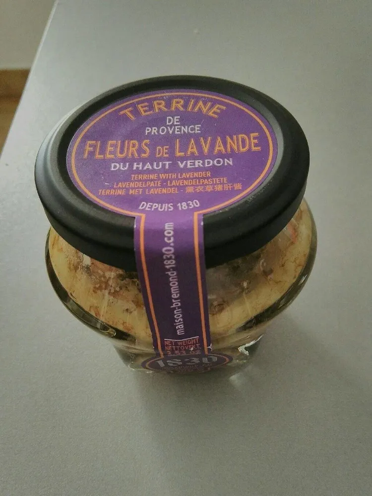 Terrine de provence fleurs de lavande du haut verdon