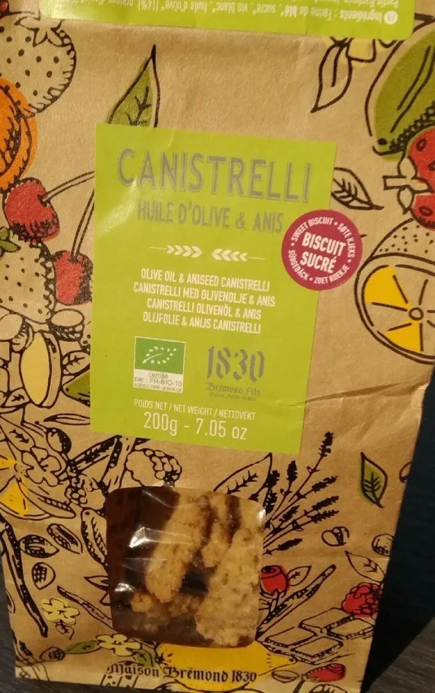 Canistrelli huile d'olive et anis