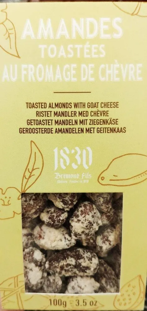 Amandes toastées au fromage de chèvre