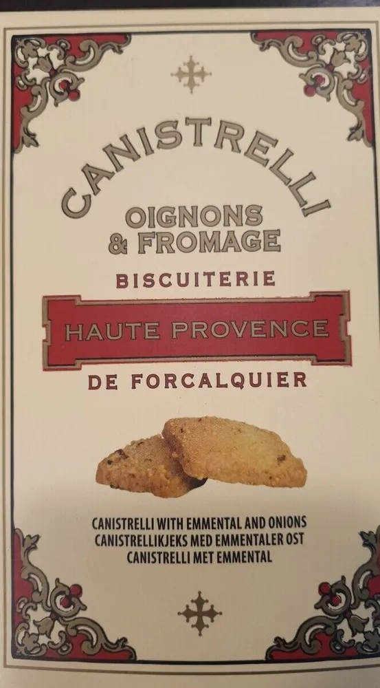Canistrelli Oignons et fromage