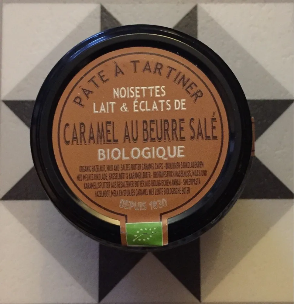Pate a tartiner noisettes caramel beurre sale