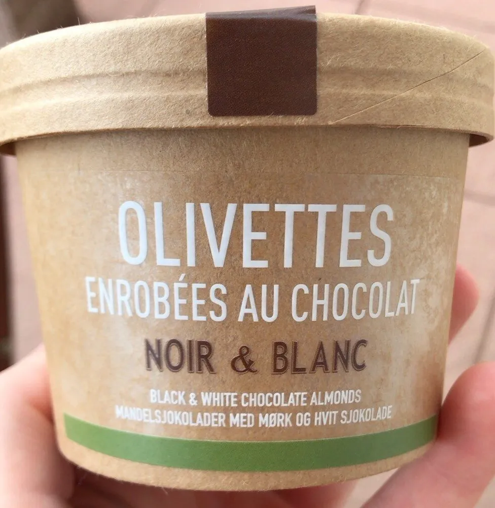 Olivettes enrobées au chocolat