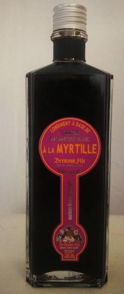 Vinaigre balsamique blanc à la myrtille