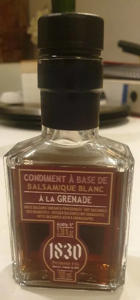 Condiments à base de balsamique