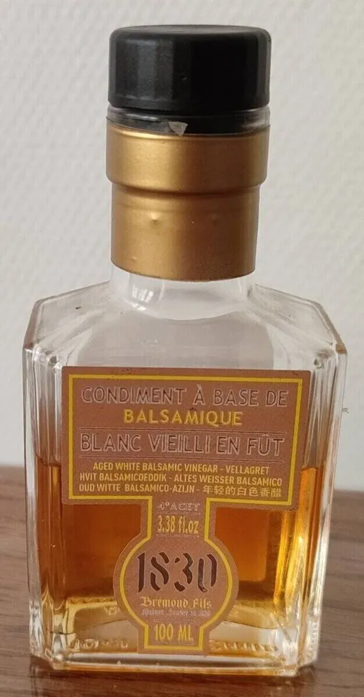 Condiment à base de balsamique blanc vieilli