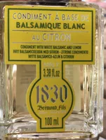 Balsamique blanc au citron