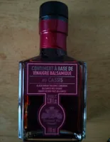 Condiments à base de vinaigre balsamique au cassis