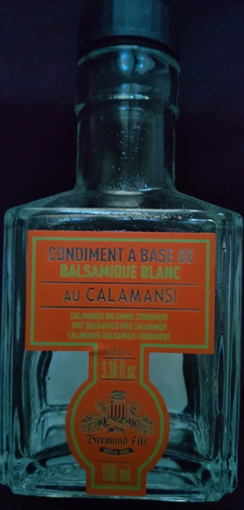Condiment à base de Balsamique Blanc au Calamansi